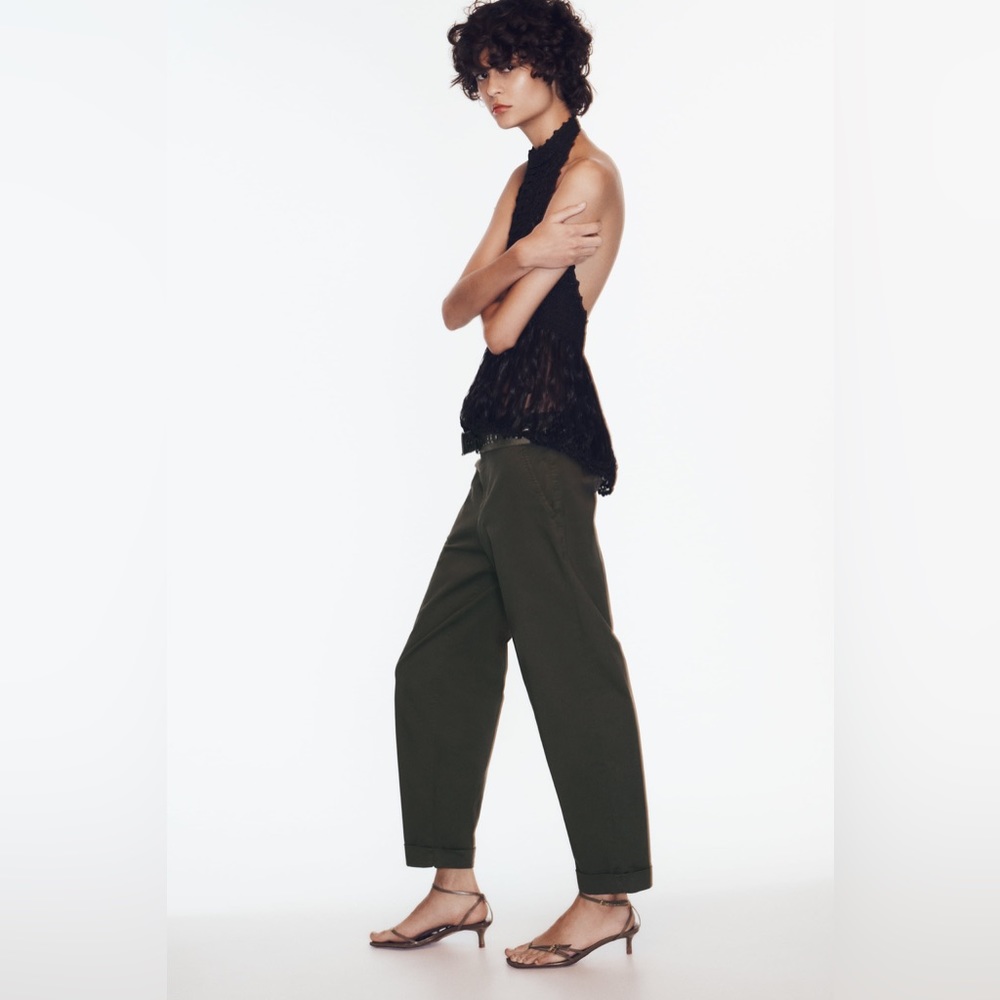 NWT Zara Chino Pants Khaki